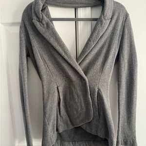 T by Alexander Wang Gray Double-Breasted Cardigan XS